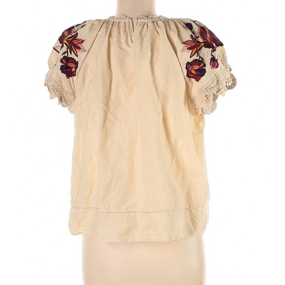 Ulla Johnson RUMI Embroidered Floral Crochet Top 0 - Picture 9 of 9